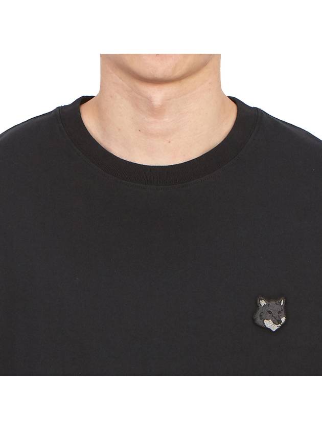 Bold Fox Head Patch Comfort Short Sleeve T-Shirt Black - MAISON KITSUNE - BALAAN 6