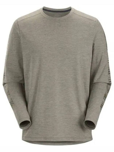 Men's Cormac Logo Long Sleeve T-Shirt Grey - ARC'TERYX - BALAAN 1