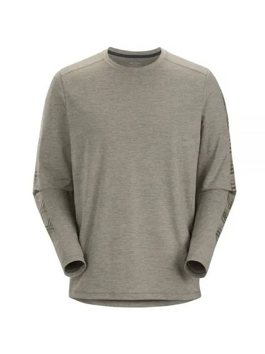 Men's Cormac Logo LS Long Sleeve T-Shirt Grey - ARC'TERYX - BALAAN 1
