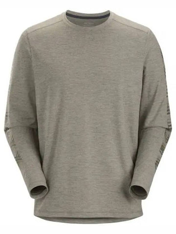 Men's Cormac Logo Long Sleeve T-Shirt Grey - ARC'TERYX - BALAAN 1