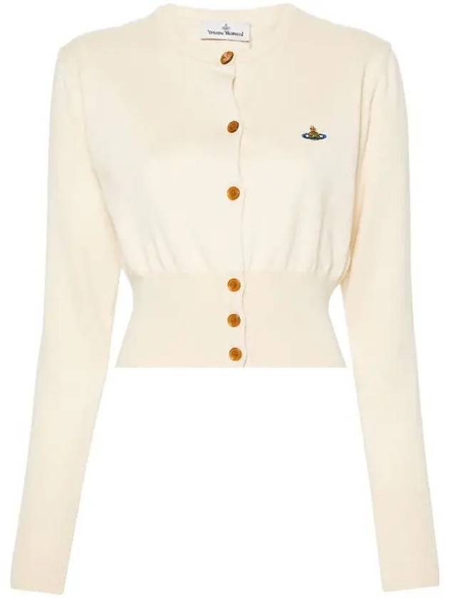 Bea Cropped Cardigan Cream - VIVIENNE WESTWOOD - BALAAN 5