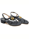 Women's Double G Sandals Black - GUCCI - BALAAN 2