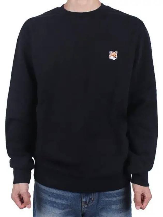 Fox Head Patch Regular Sweatshirt Black - MAISON KITSUNE - BALAAN 2