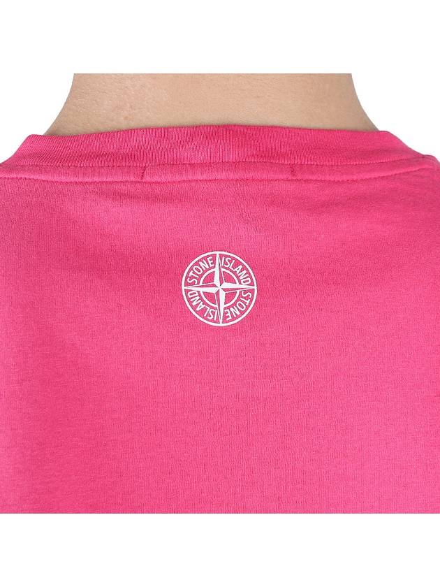 Tricromia One Print Garment Dyed Cotton Jersey Short Sleeve T-Shirt Pink - STONE ISLAND - BALAAN 8