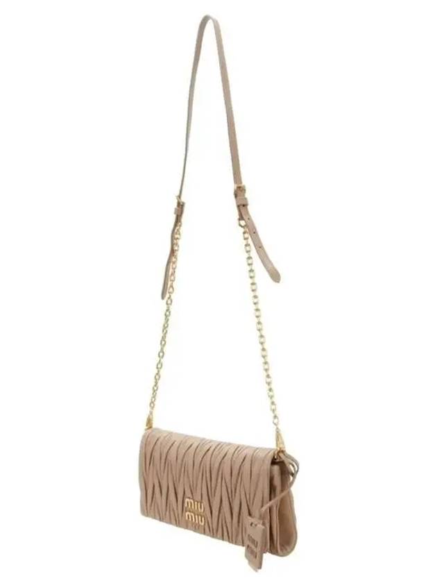 Matelasse Nappa Leather Shoulder Bag Cameo - MIU MIU - BALAAN 3