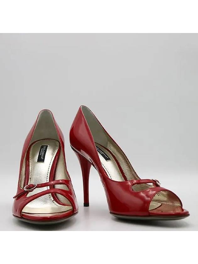 Red patent open toe women s shoes size 36 - DOLCE&GABBANA - BALAAN 2