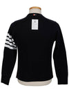 4 Bar Loopback Jersey Sweatshirt Navy - THOM BROWNE - BALAAN 4