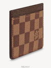 Damier Canvas Card Wallet Brown - LOUIS VUITTON - BALAAN 4