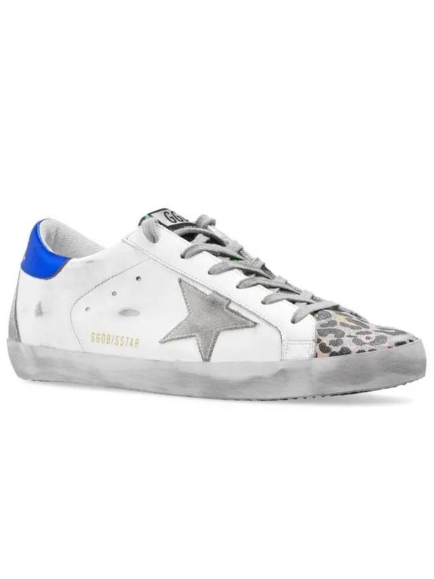 Superstar Leopard Low Top Sneakers Blue White - GOLDEN GOOSE - BALAAN 4