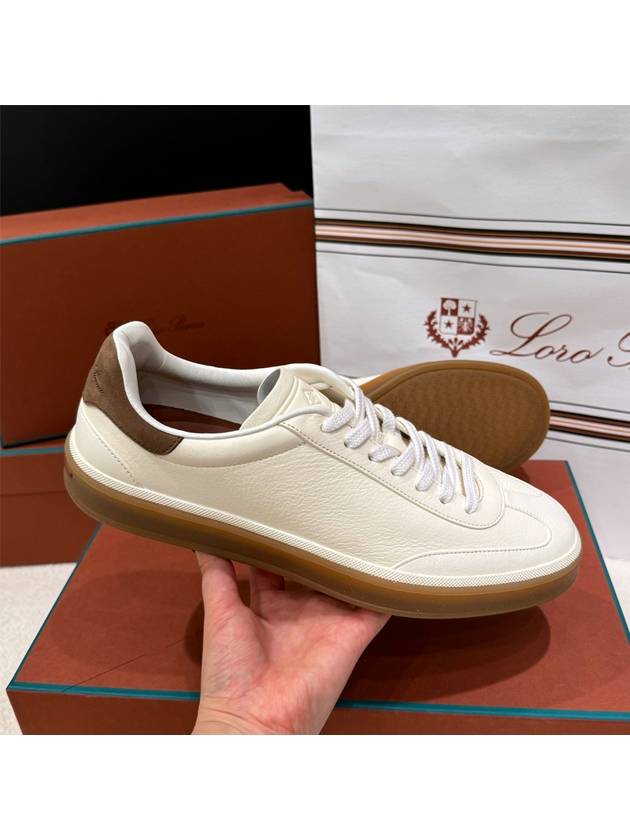 Men s Deerskin Tennis Work Shoes White - LORO PIANA - BALAAN 1