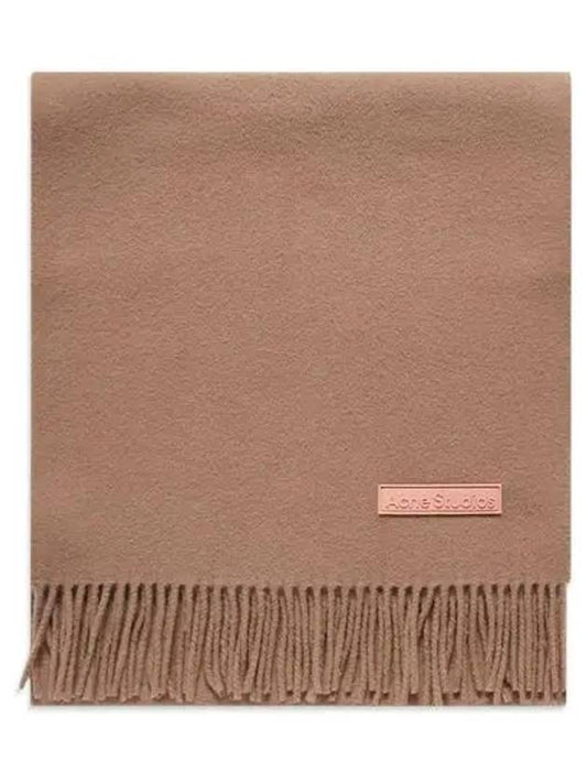 Wool Fringe Muffler Narrow Warm Beige - ACNE STUDIOS - BALAAN 2