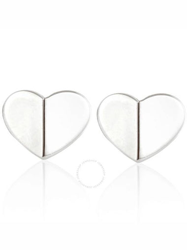 Kate Spade Grey Heritage Spade Small Heart Studs - KATE SPADE - BALAAN 1