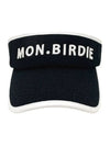 Script Sun Visor Black - MONBIRDIE GOLF - BALAAN 4