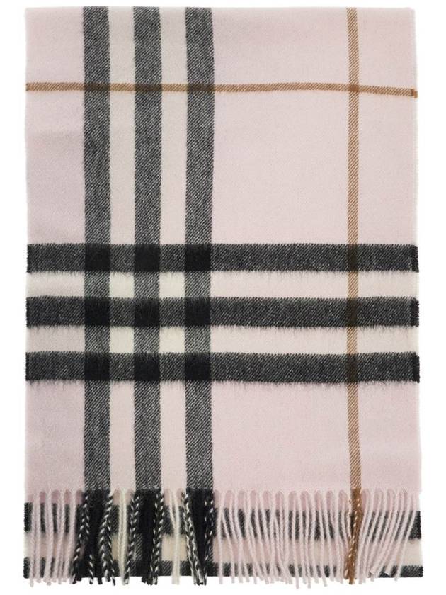 Check Cashmere Scarf Rose - BURBERRY - BALAAN 2