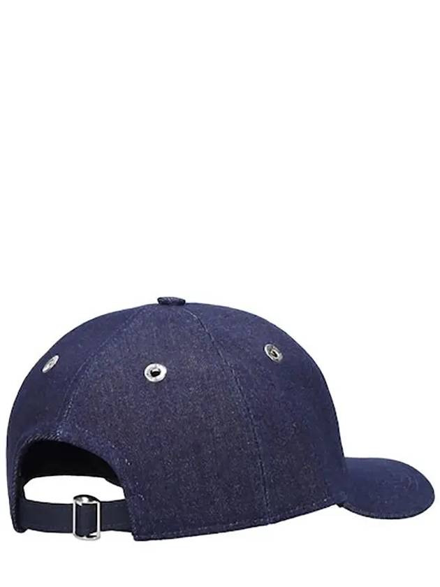 ADC Heart Logo Embro Denim Baseball Cap Hat Indigo - AMI - BALAAN 5