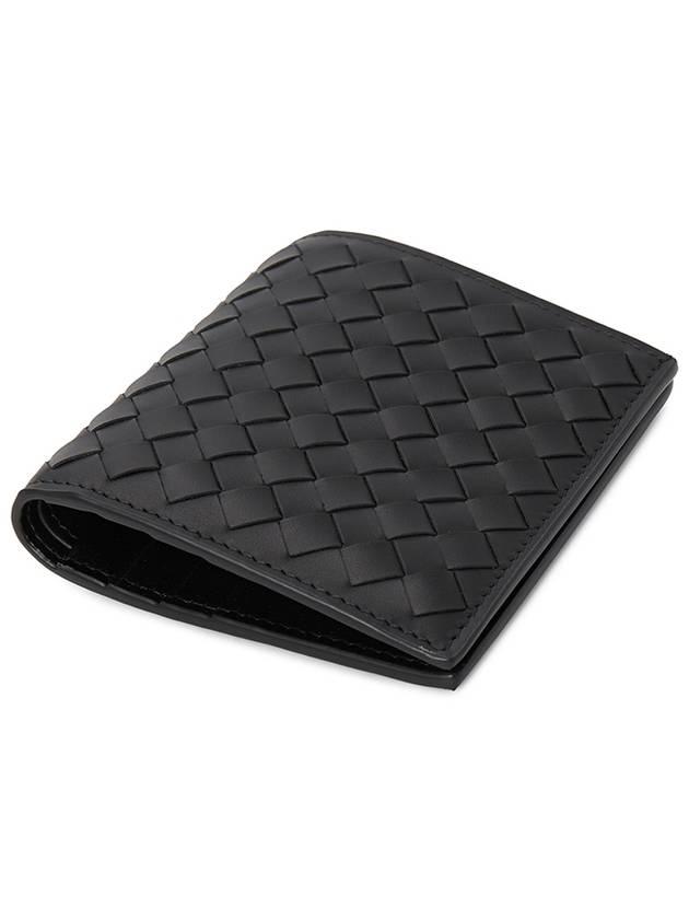 Intrecciato Small Folder Half Wallet Black - BOTTEGA VENETA - BALAAN 4