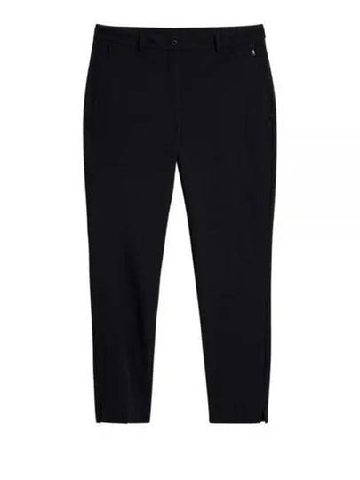 Lei Fleece Twill Straight Pants Black - J.LINDEBERG - BALAAN 2