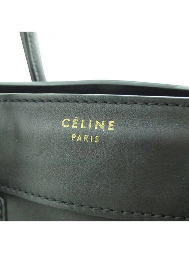 Black leather luggage mini tote bag - CELINE - BALAAN 5