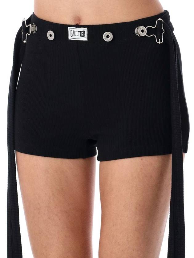 Jean Paul Gaultier The White Patch Shorts - JEAN PAUL GAULTIER - BALAAN 3