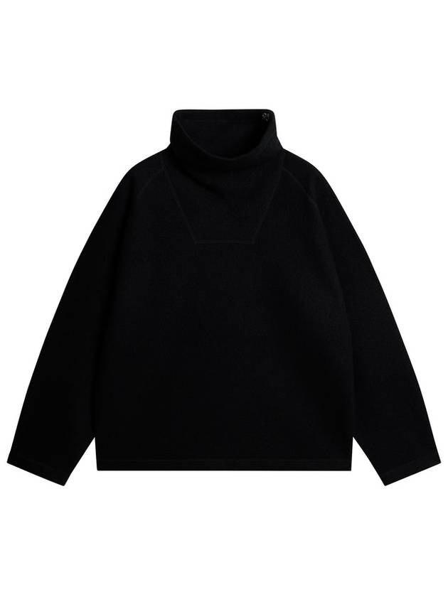 Men's Armond Wool Anorak Sweater Black - J.LINDEBERG - BALAAN 2