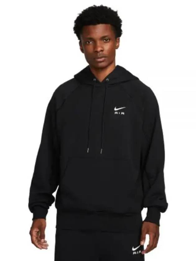 Air French Terry Pullover Hoodie Black - NIKE - BALAAN 2