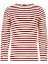 Minquiers Modern Stripe Long Sleeve T-Shirt Ecru Persan - SAINT JAMES - BALAAN 1