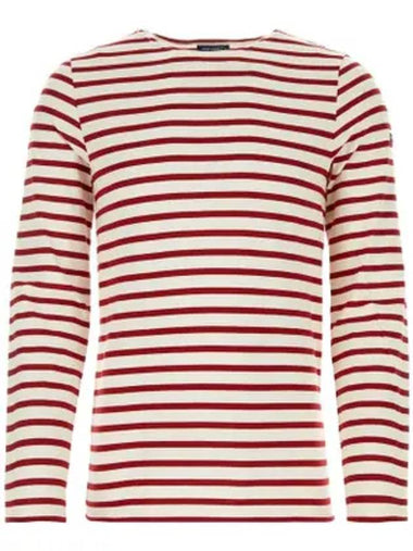 Minquiers Modern Stripe Long Sleeve T-Shirt Ecru Persan - SAINT JAMES - BALAAN 1