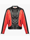 J Clay Shiny Ripstop Biker Jacket Black Red - DIESEL - BALAAN 2