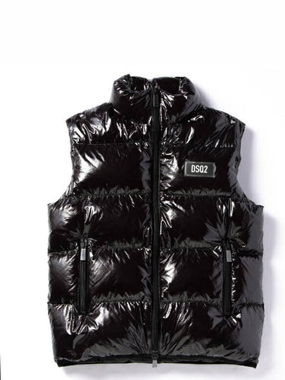 Logo Down Vest Black - DSQUARED2 - BALAAN 2