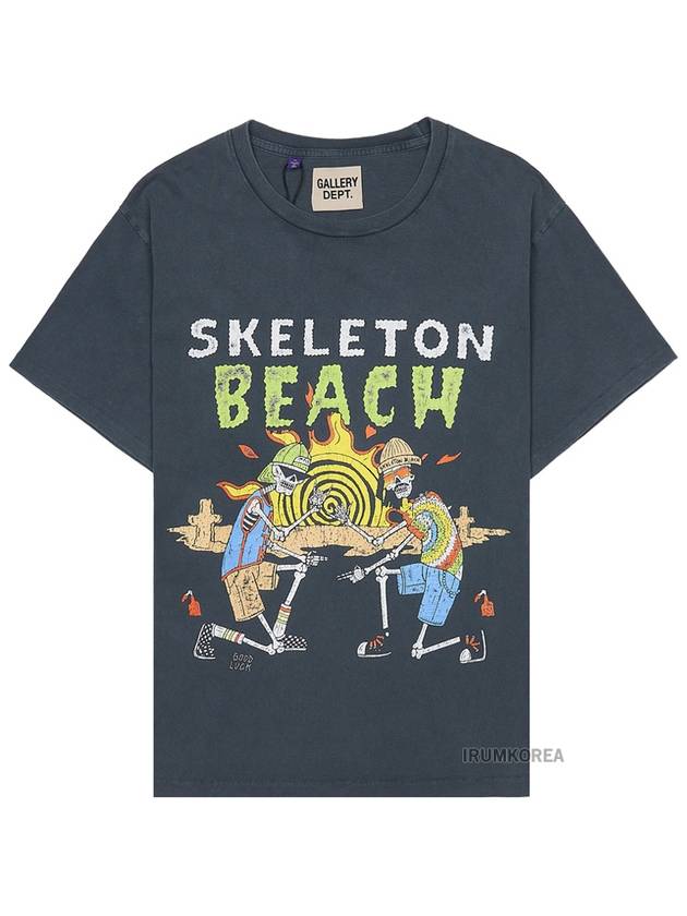 Skeleton Beach Short Sleeve T-Shirt Vintage Black - GALLERY DEPT. - BALAAN 3