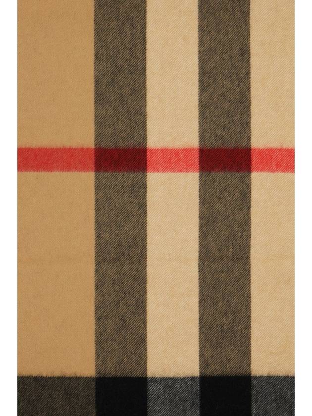 Classic Check Cashmere Muffler Beige - BURBERRY - BALAAN 4