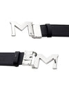 M Buckle Palladium Coated Belt Black - MONTBLANC - BALAAN 3