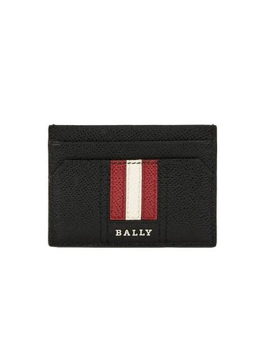 Logo Leather Card Wallet Black - BALLY - BALAAN 1