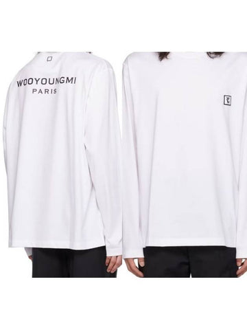 Long sleeve tshirt back logo white - WOOYOUNGMI - BALAAN 1