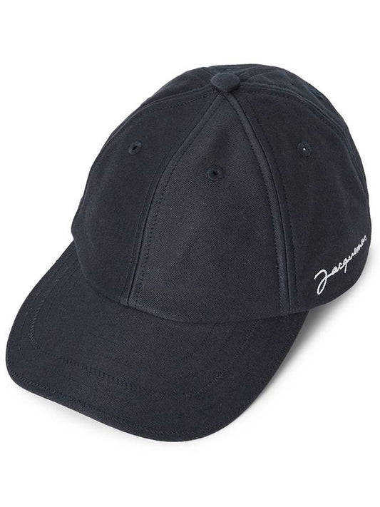 La Casquete Signature Ball Cap Dark Navy - JACQUEMUS - BALAAN 2