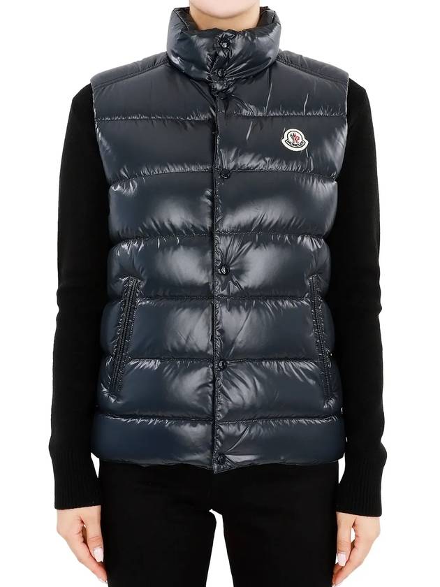 Kids TIB logo patch padded vest blue navy 1A12620 68950 742 12 14A adult wearable - MONCLER - BALAAN 3