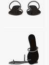 Colorful Strap Flat Sandals Slippers Black - GIUSEPPE ZANOTTI - BALAAN.