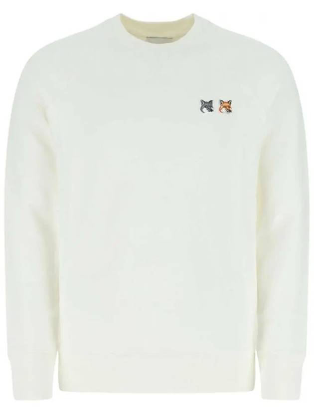 Double Fox Head Patch Classic Sweatshirt Ecru - MAISON KITSUNE - BALAAN 3