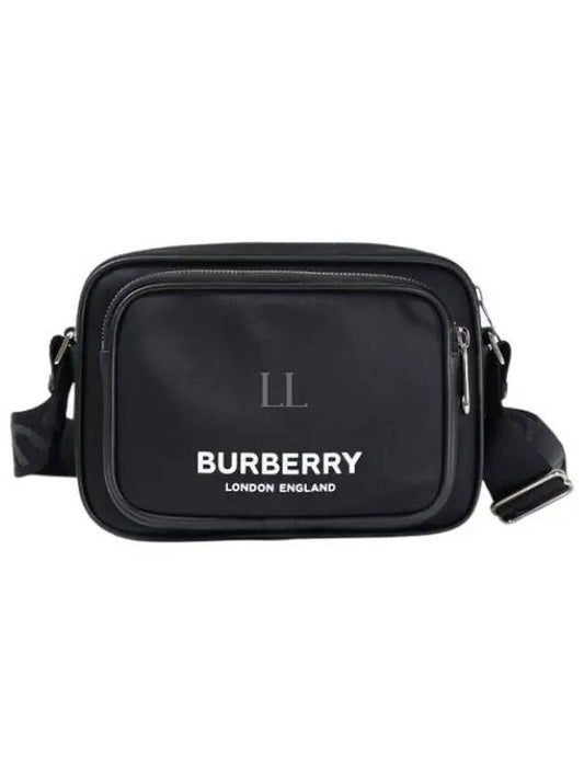 Logo Print Nylon Crossbody Bag Black - BURBERRY - BALAAN 2