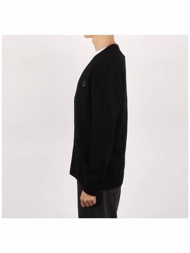 Bold Fox Head Patch Regular Lambswool Cardigan Black - MAISON KITSUNE - BALAAN 4