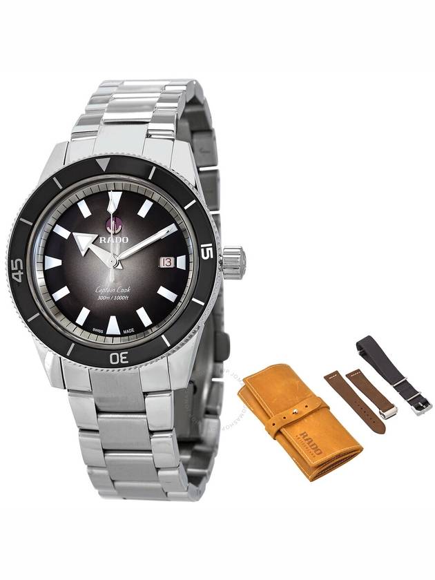 Rado Captain Cook Automatic Black Dial Men's Watch R32105158 - RADO - BALAAN 1