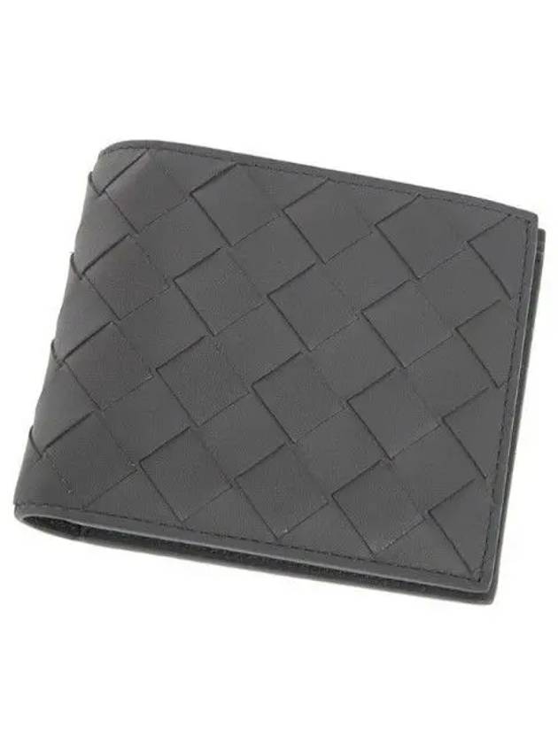 Intrecciato Bifold Half Wallet Graphite - BOTTEGA VENETA - BALAAN 3