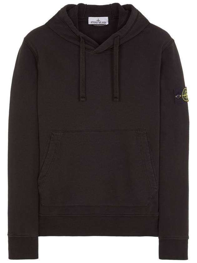 Signature Logo Patch Hoodie Black - STONE ISLAND - BALAAN 2