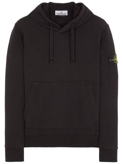 Signature Logo Patch Hoodie Black - STONE ISLAND - BALAAN 2