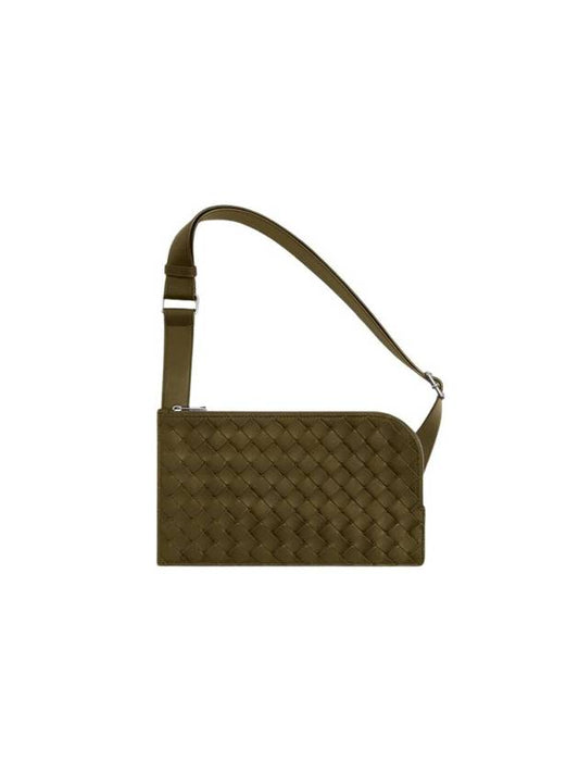 Intrecciato Pouch Cross Bag Mud - BOTTEGA VENETA - BALAAN 1