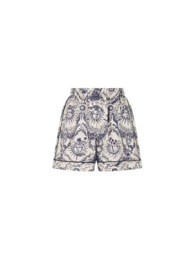 Graphic Print Shorts Blue - DIOR - BALAAN 1