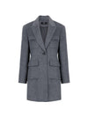 Colin Wool Multi-Pocket One Button Single Half Jacket Gray COLIN60GR - RAMUSTUDIO - BALAAN 1