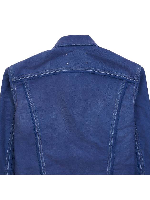 Worker Moleskin Jacket Cobalt Blue - MAISON MARGIELA - BALAAN 9