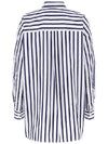 Striped Cotton Shirt White - BOTTEGA VENETA - BALAAN 3