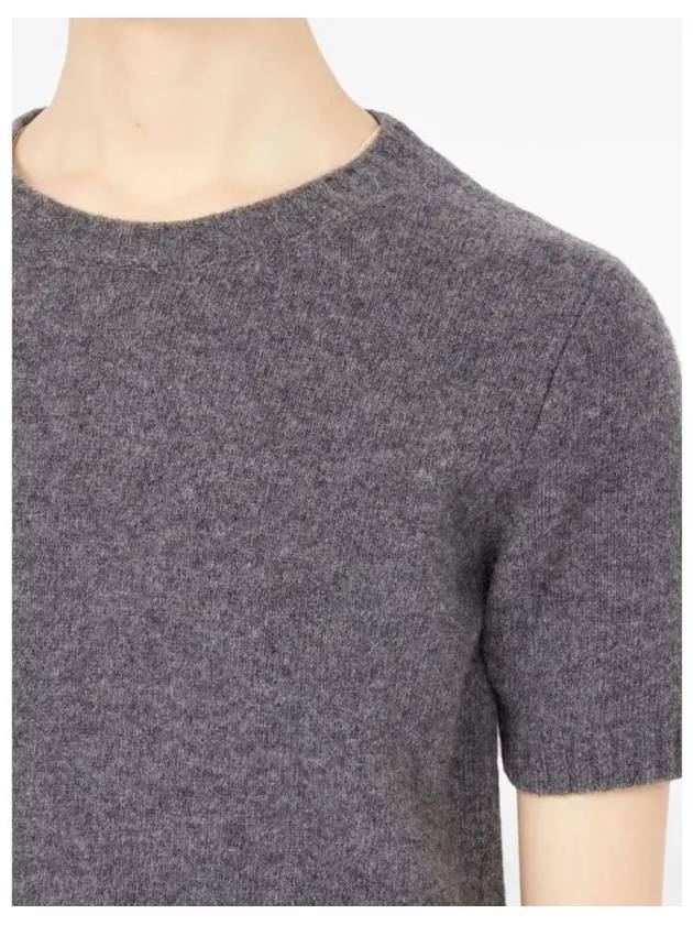 Washed Lambswool Crewneck Knit Top Grey - MAISON MARGIELA - BALAAN 4